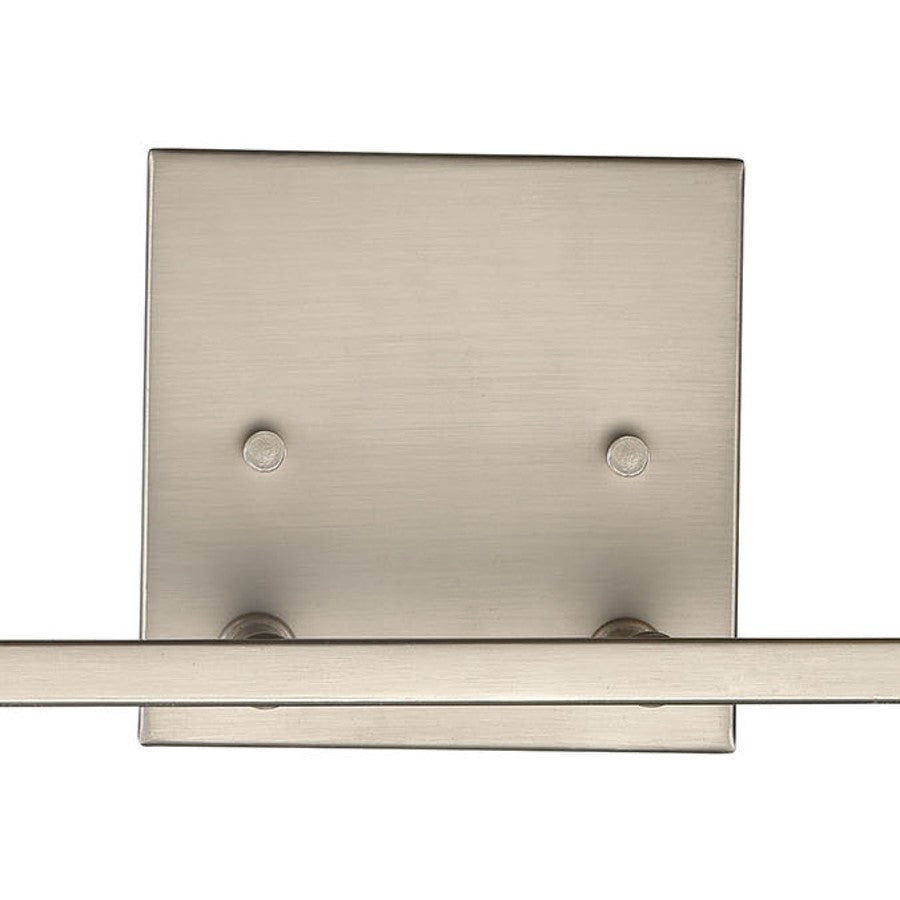 Atlas Lighting West End 14.5in 2-Light Vanity Light | Transitional Brushed Nickel and Clear Glass | Bathroom Vanity | Model WL11475-NK