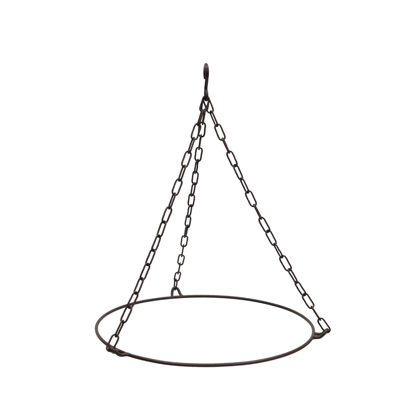 ACHLA Classic 18in Hanging Birdbath | Antique Copper and Roman Bronze Wrought Iron | Garden & Yard Wildlife Decor | 18 x 18 x 23 in | Model BBH-04CP