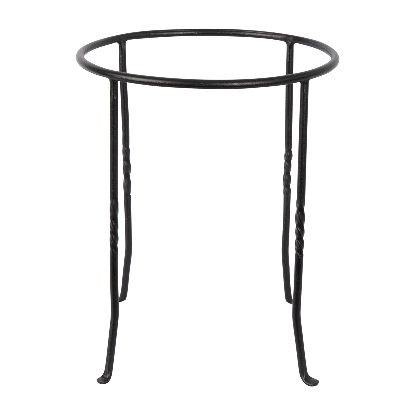 ACHLA Ring Stand 12in Round Plant Stand | Black Wrought Iron | Patio, Deck & Indoor Plant Display | 12 x 12 x 14 in | Model FB-14