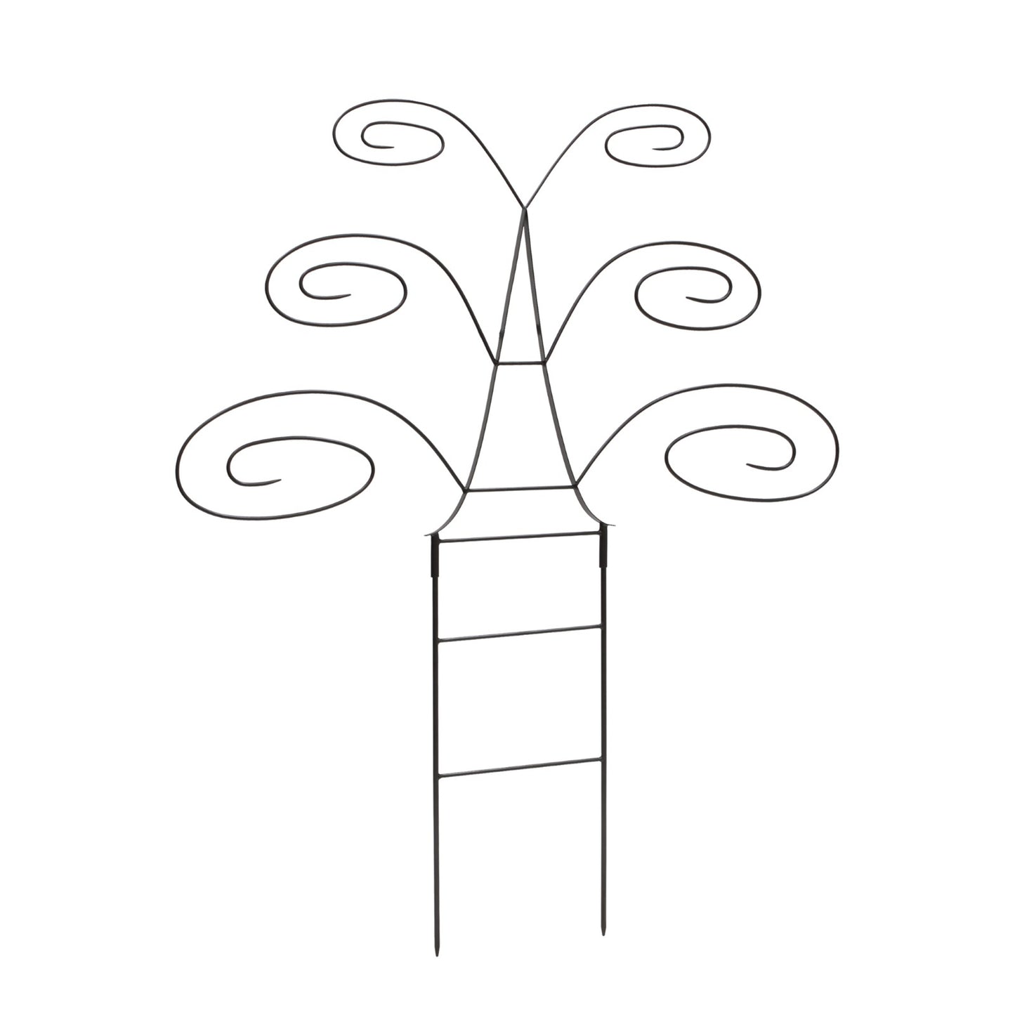 ACHLA Butterfly Trellis 49.75in H | Graphite Wrought Iron Garden Support | Outdoor Planter & Living Fence | 42 x 11 x 49.75 in | Model FT-61
