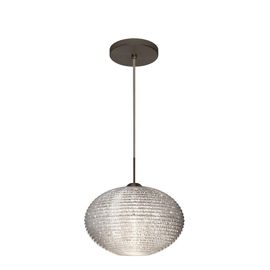 1 Light LED Cord Pendant, Bronze
