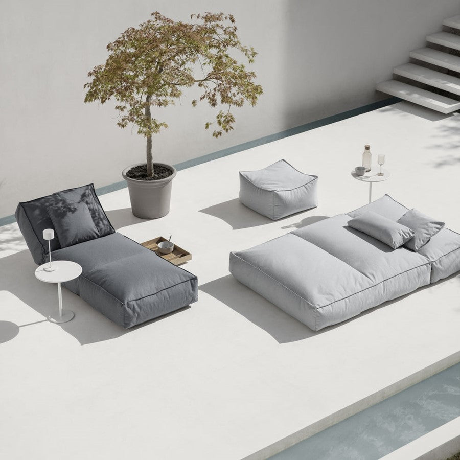 Blomus Stay Small Day Bed Patio Lounger/Reclining Headrest, Stone