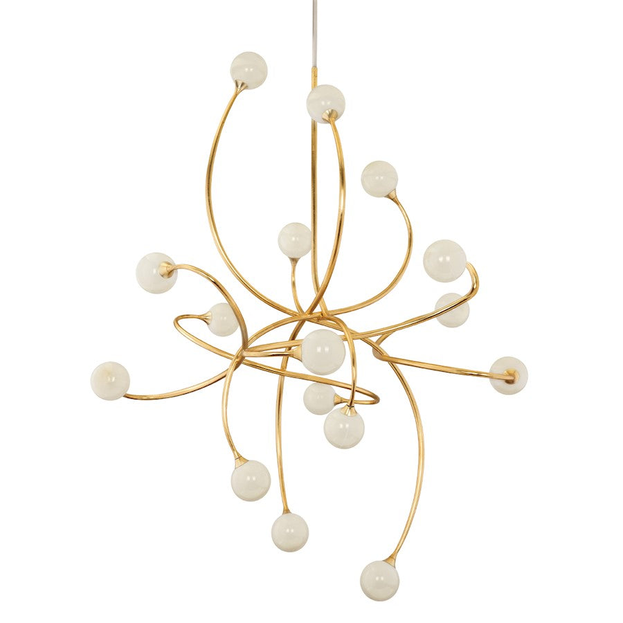 Corbett Lighting Signature 16 Light Chandelier, Gold Leaf - 294-716-GL