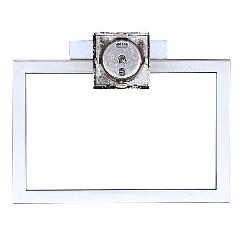 Canarm Bishop 9in Brushed Nickel Towel Ring | Modern Minimalist Brushed Nickel Stainless Steel | Bathroom & Powder Room Hand Towel | Model BA101A09BN