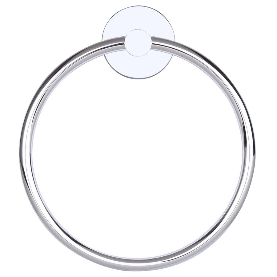 Canarm Cain 7in Towel Ring | Chrome Stainless Steel and Diecast Aluminum | Bathroom & Entryway | 7 x 3 x 7 in | Model BA103A07CH
