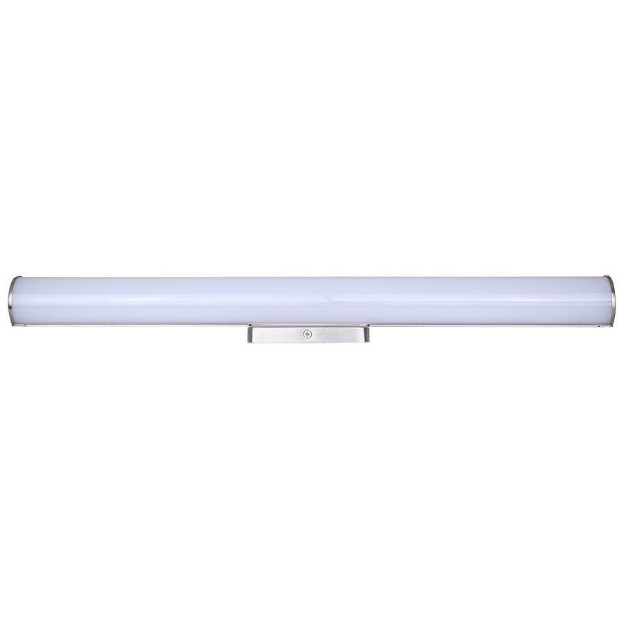 Canarm Osten 24in 1-Light LED Vanity | Modern Brushed Nickel and PC Lens | Bathroom & Powder Room | 24 x 4 x 2 in | Model BL-02B-24-BN-C