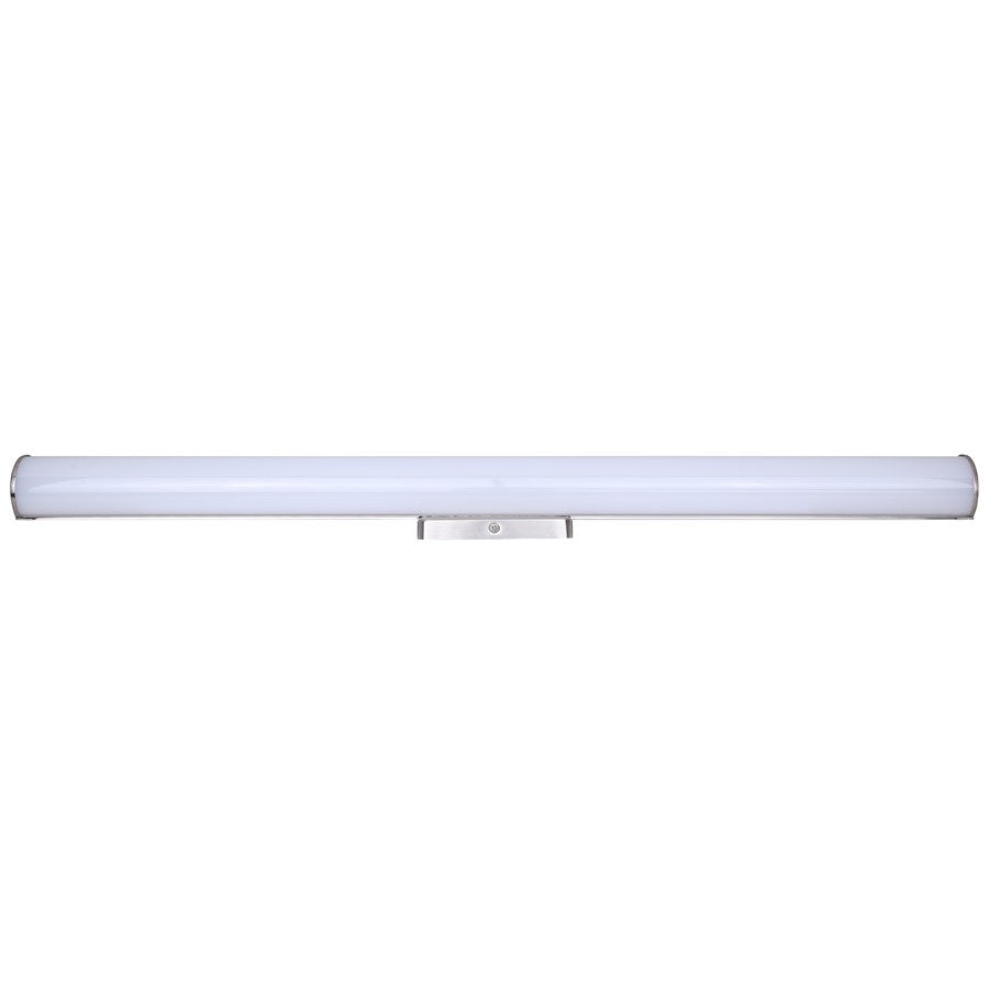 Canarm Osten 30in 1-Light Vanity | Modern Brushed Nickel Aluminum & Iron | Bathroom & Powder Room | 30 x 4 x 2 in, Dimmable LED | Model BL-02B-30-BN-C