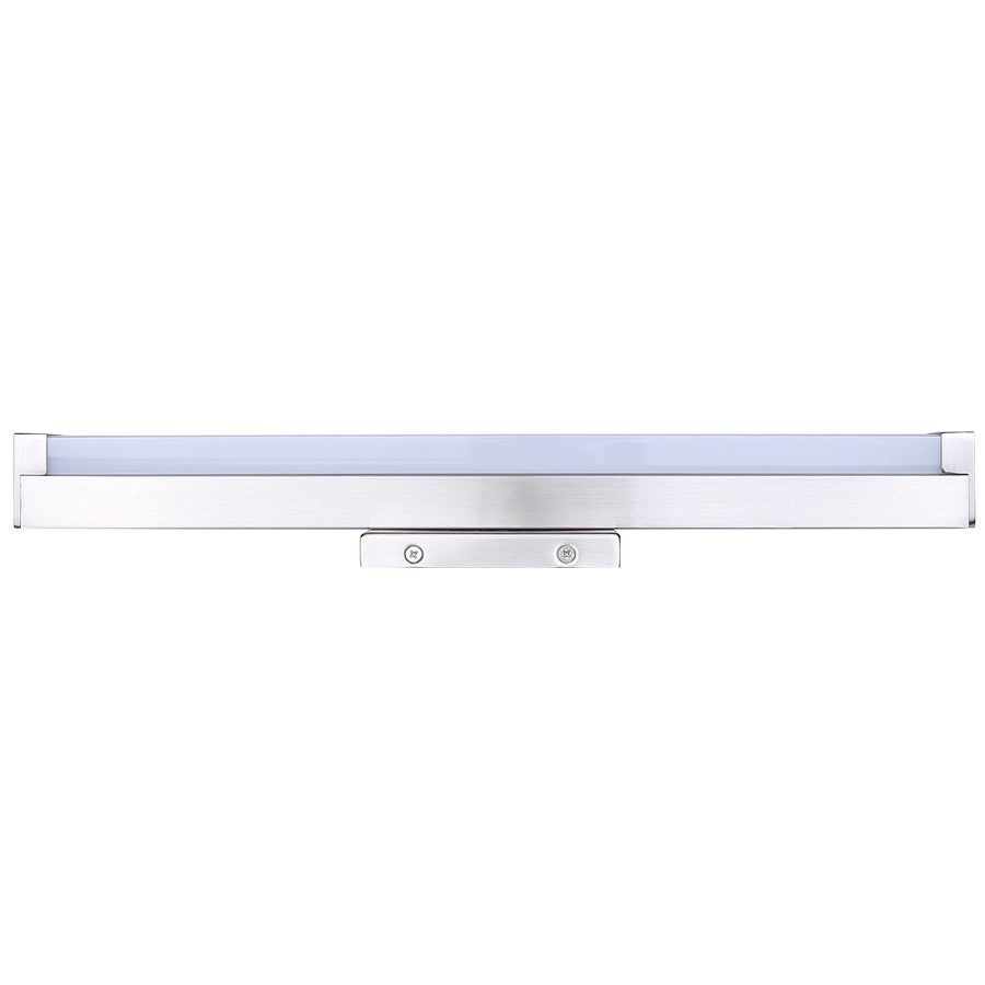 Canarm Jonah 18in 1-Light LED Vanity Light | Modern Brushed Nickel Aluminum | Bathroom & Powder Room | 18 x 4.72 x 2.5 in | Model BL-30B-18-BN-C