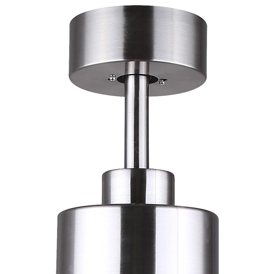Canarm Liv 52in 1-Light Ceiling Fan | Modern Brushed Nickel and Walnut Plywood Blades | Living Room & Covered Patio | Model CF52JAC3BN-ES