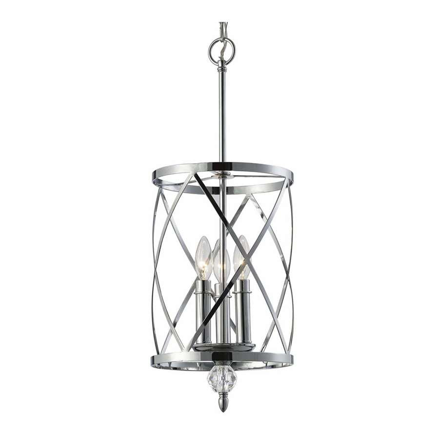Canarm Vanessa 12in 3-Light Chandelier | Chrome and Crystal | Dining Room & Entryway | 12 x 18 x 12 in | Model ICH172B03CH10