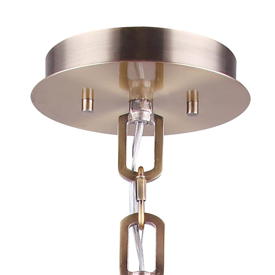 Canarm Frankie 16in 5-Light Chandelier | Modern Gold Metal and Clear Glass | Dining Room & Entryway | 16 x 16 x 18.5 in | Model ICH675B05GD16