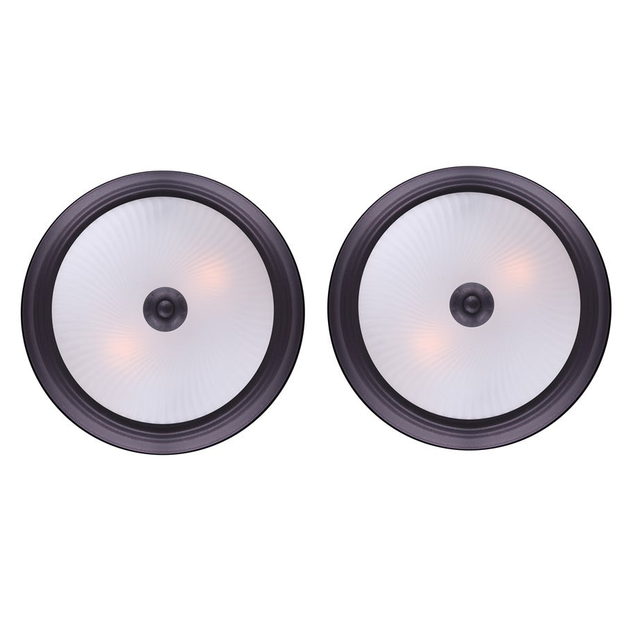Canarm Madison 11in 1-Light Flush Mount | Oil Rubbed Bronze and Frosted Glass | Hallway & Bedroom Ceiling Light | 11 x 11 x 4.75 in | Model IFM21113T
