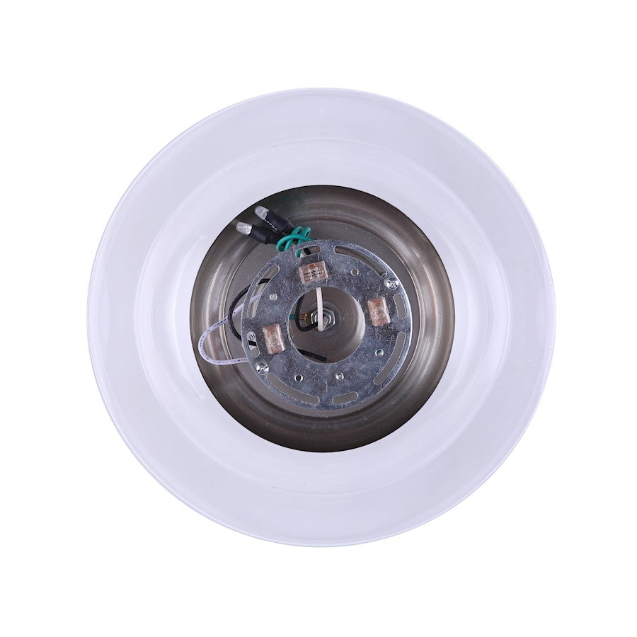 Canarm Chicago 12in 1-Light Flush Mount | Modern Brushed Nickel and Clear Glass | Bedroom & Entryway Ceiling Light | Model IFM459B13BN