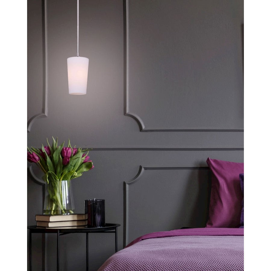 Canarm Vita 5in 1-Light Pendant | Modern Brushed Nickel Metal | Kitchen Island & Dining Room | 5 x 5 x 22251 in | Model IPL1012A01BN