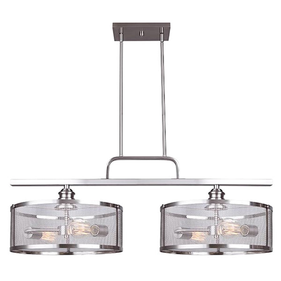 Canarm Beckett 36in 4-Light Pendant | Modern Vintage Brushed Nickel | Kitchen Island & Dining Room | 36 x 36 x 64 in | Model IPL626A04BN