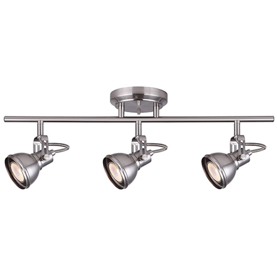 Canarm Polo 22in 3-Light Track Light | Brushed Nickel | Kitchen Island & Living Room | 22 x 8.5 in | Model IT622A03BN10