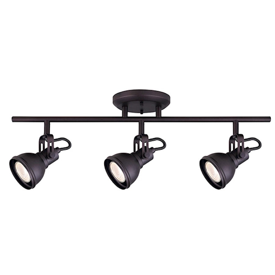 Canarm Polo 22.5in 3-Light Track Light | Oil Rubbed Bronze | Kitchen Island & Dining Room | 22.5 x 8.5 in | Model IT622A03ORB10