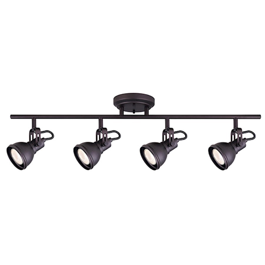 Canarm Polo 29in 4-Light Track Light | Oil Rubbed Bronze | Kitchen Island & Dining Room | 29 x 8.5 in | Model IT622A04ORB10