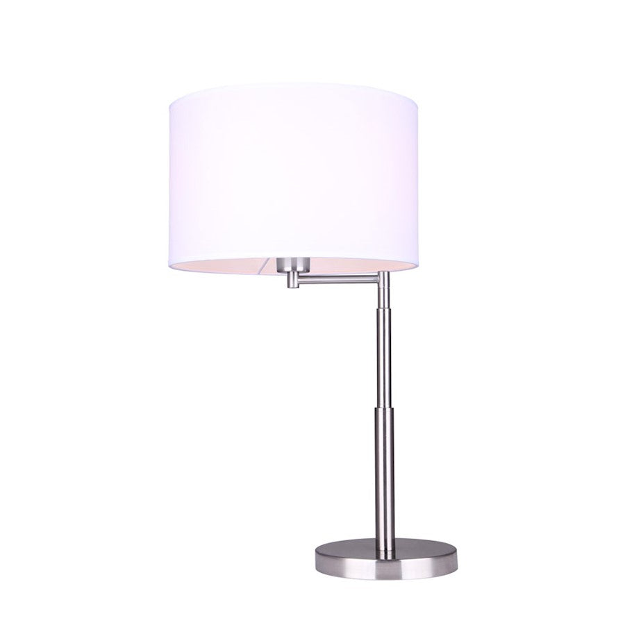 Canarm Perin 24in Table Lamp | Brushed Nickel | Bedroom & Living Room | 13 x 15 x 24 in | Model ITL1008A24BN