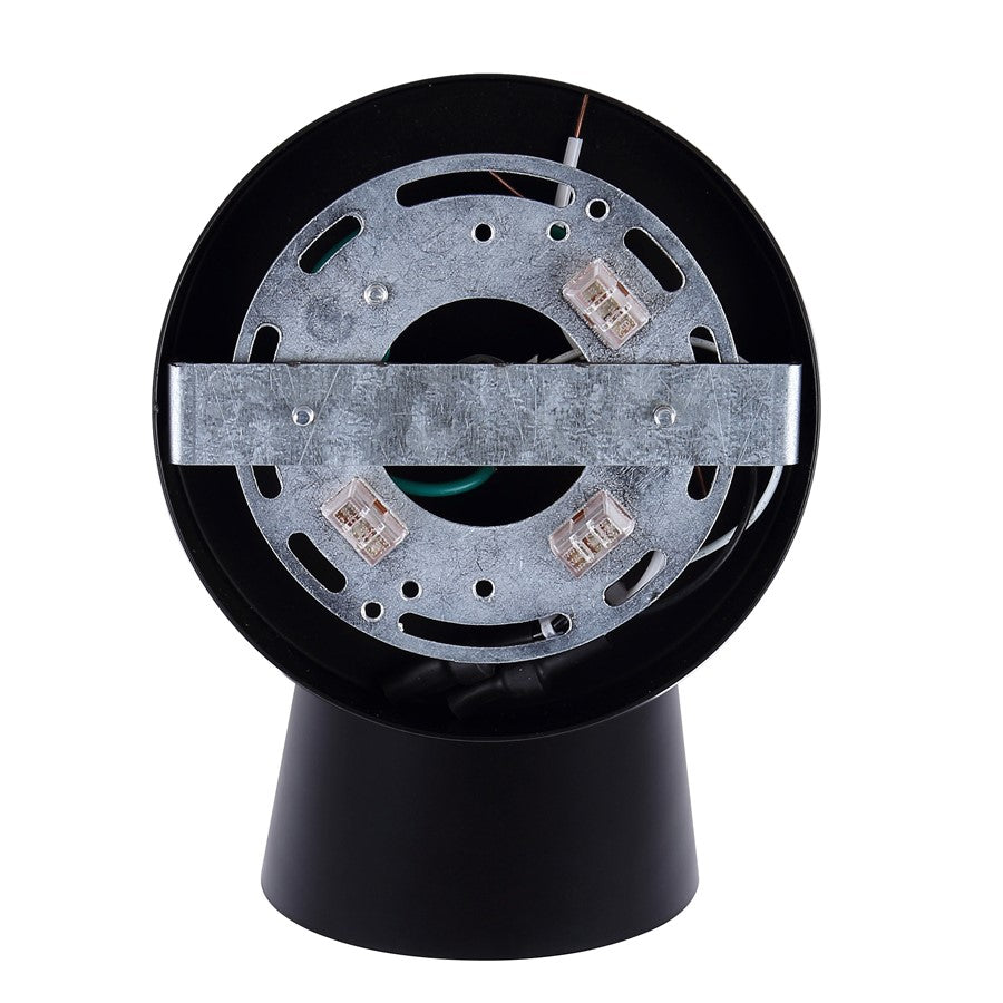 Canarm Rame 12in 1-Light Vanity Light | Retro Matte Black and Gold Metal | Bathroom & Powder Room | 11.66 x 5.125 x 12 in | Model IVL1178A01BKG