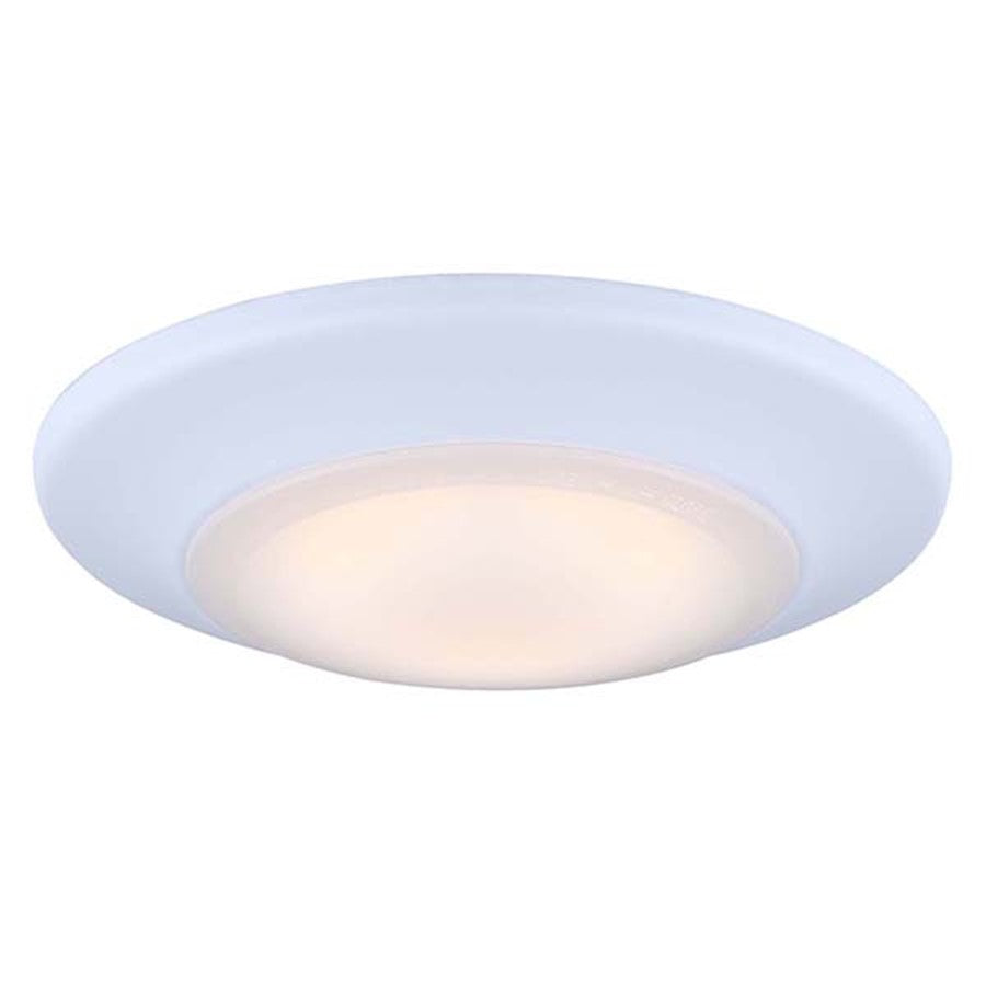 Canarm LED-SM4DL-WT-C 4in 1-Light LED Disk Light | White Surface Mount | Kitchen & Hallway | 4 x 1 x 1 in | Model LED-SM4DL-WT-C