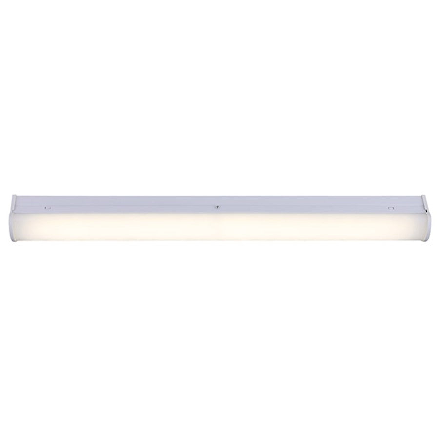 Canarm LED Strip Utility Light 24in | White Acrylic Flush Mount | Garage, Workshop & Utility Room | 1700 Lumens, 4000K, Dimmable | Model LT12A20