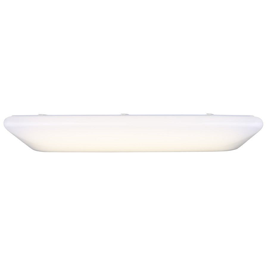Canarm LED Work Ceiling Light 50in 42W Integrated LED | White Acrylic Flush Mount | Garage & Workshop | 3100 Lumens, 4100K Dimmable | Model LU14A42