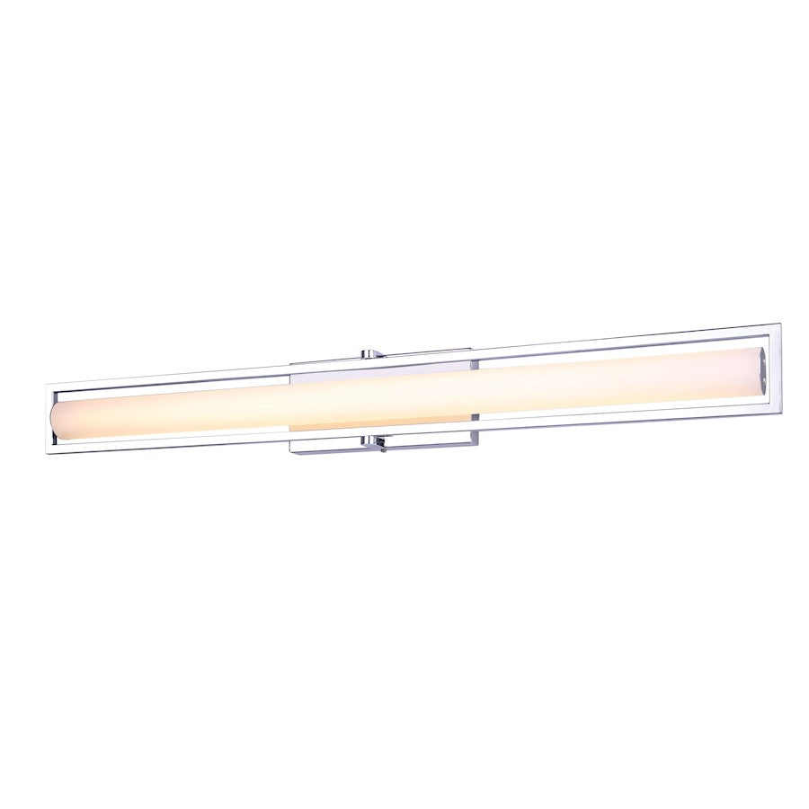 Canarm Jori 36in LED Vanity Light | Chrome Finish | Bathroom Vanity Lighting | 36.5 x 3.25 x 4.38 in | Model LVL182A36CH