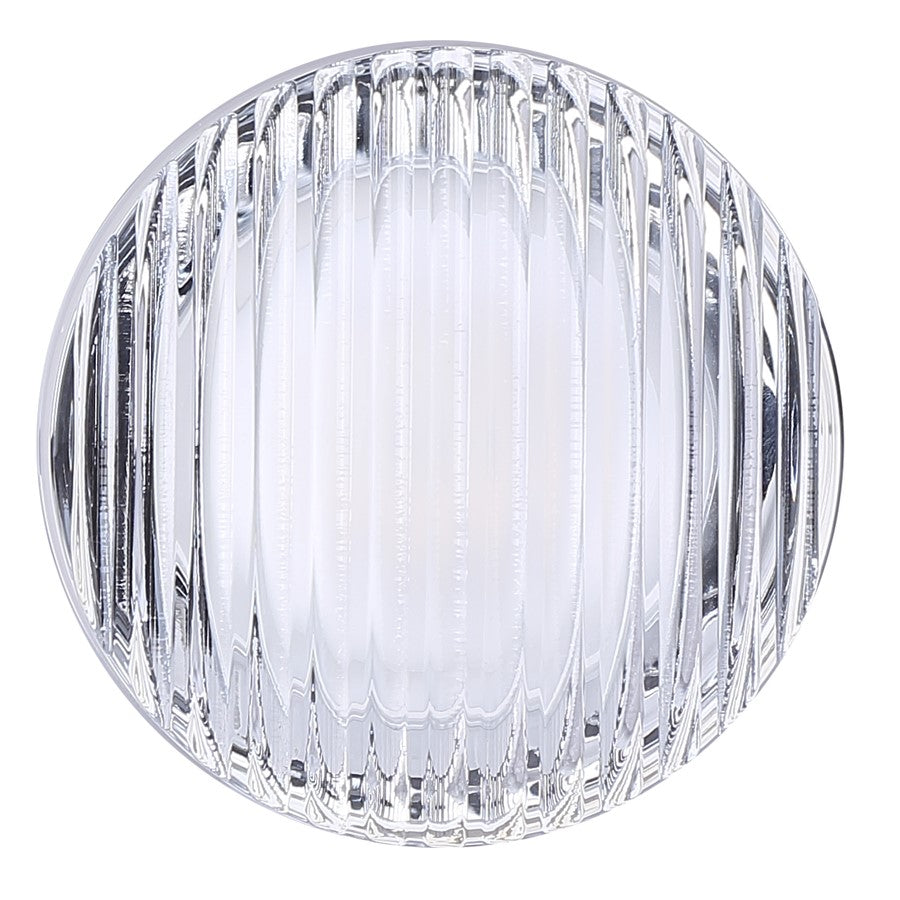 Canarm Benni 5in 1-Light Wall Sconce | Modern Chrome and Acrylic | Hallway & Bathroom | 5 x 5 x 3 in | Model LWL297A05CH