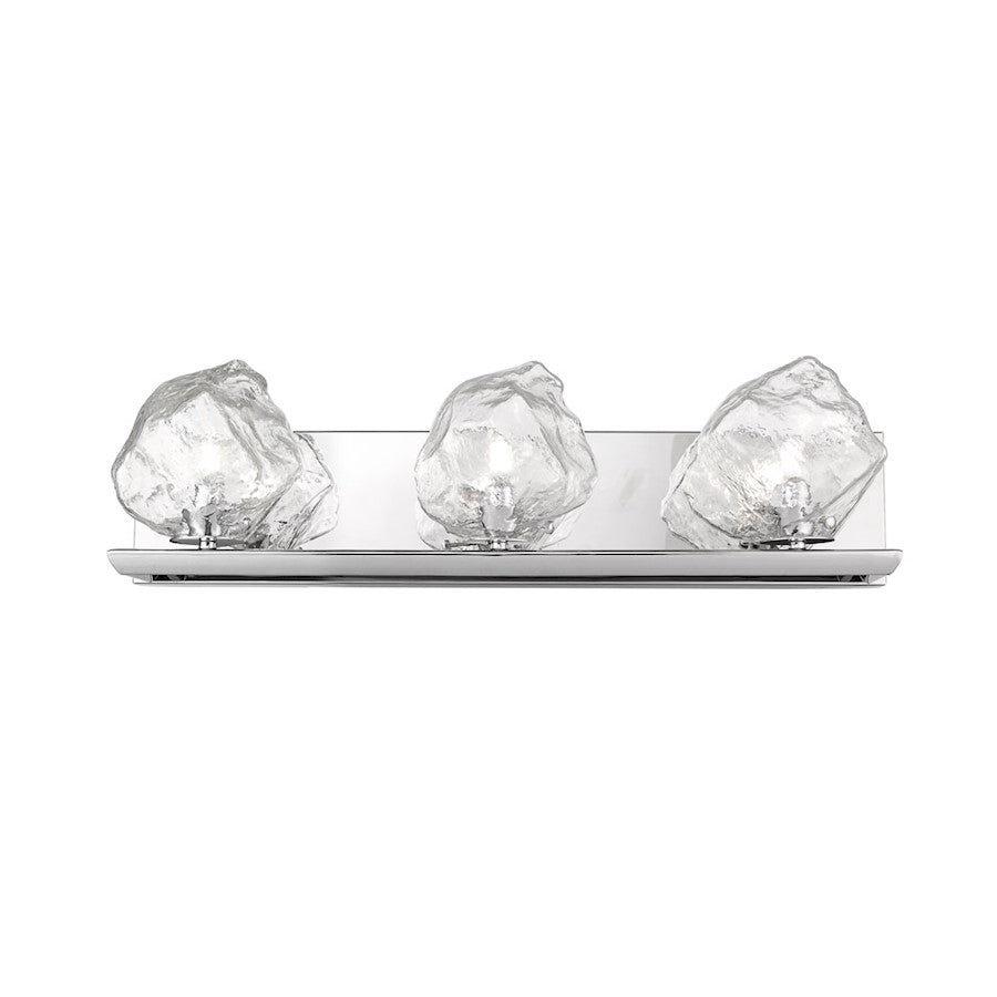 Canarm Rockport 3-Light Vanity Light | Chrome Finish | Bathroom & Powder Room | 24 x 8 x 7 in | Model W0488-03CH