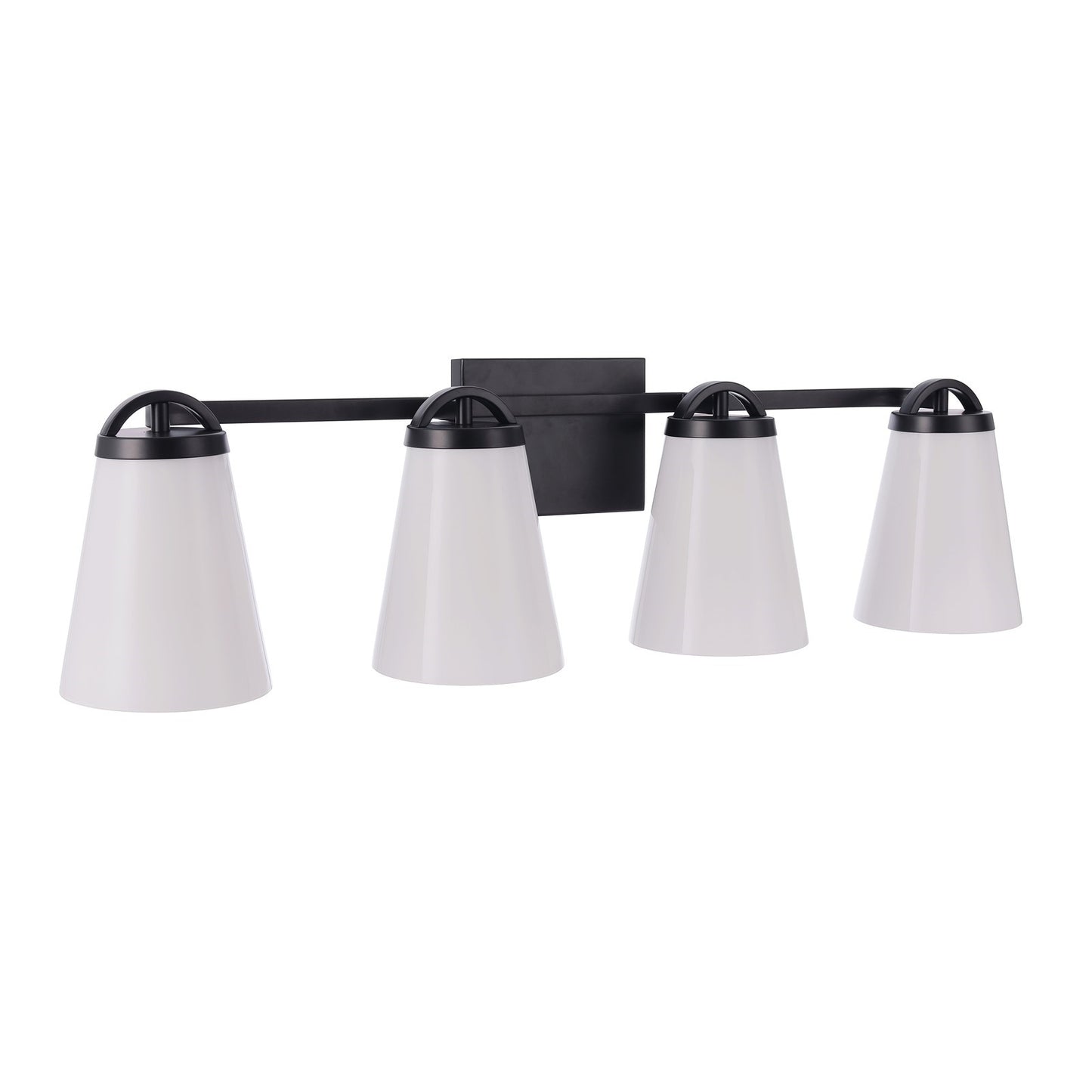 Craftmade Zane 4 Lt Vanity, Flat Black