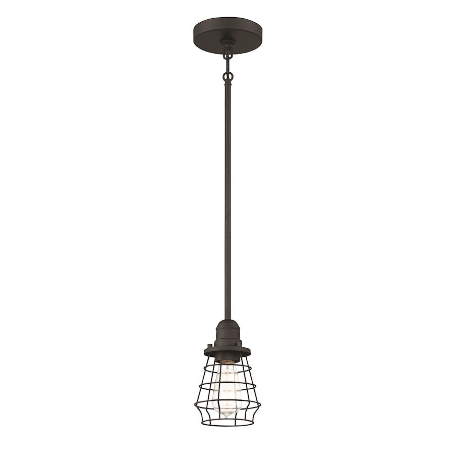 1 Light Mini Pendant, Black