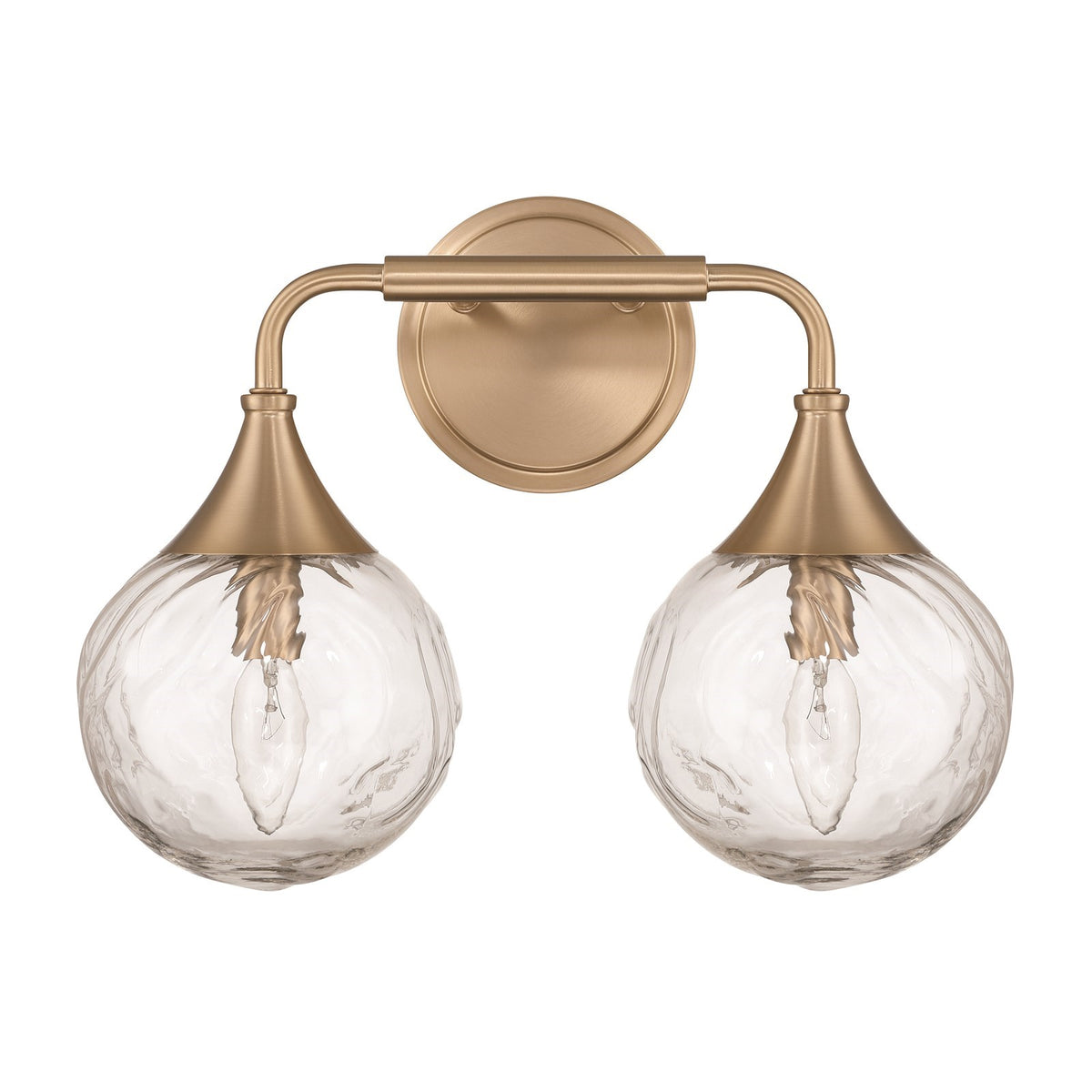 Craftmade Reflection 16in 2-Light Vanity Light | Modern Premium Bronze and Clear Glass | Bathroom Vanity & Powder Room | 16 x 11 in | Model 61202-CPZ