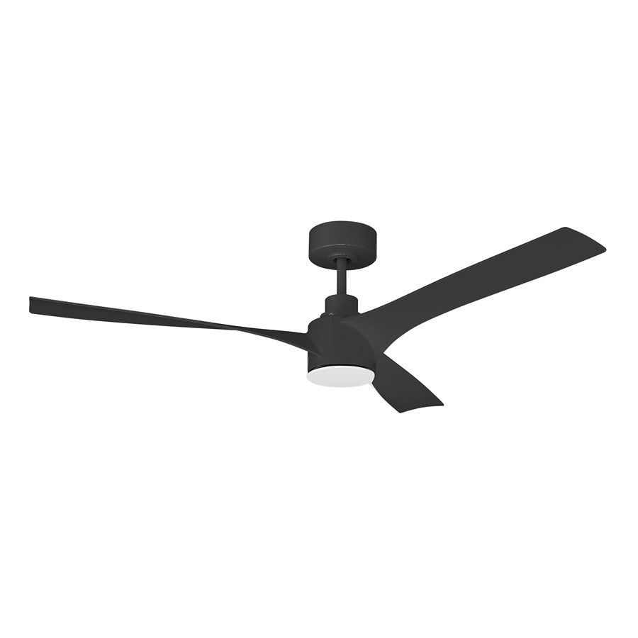 Craftmade Phoebe 52" 3-Blade Ceiling Fan, Black - PHB52FB3