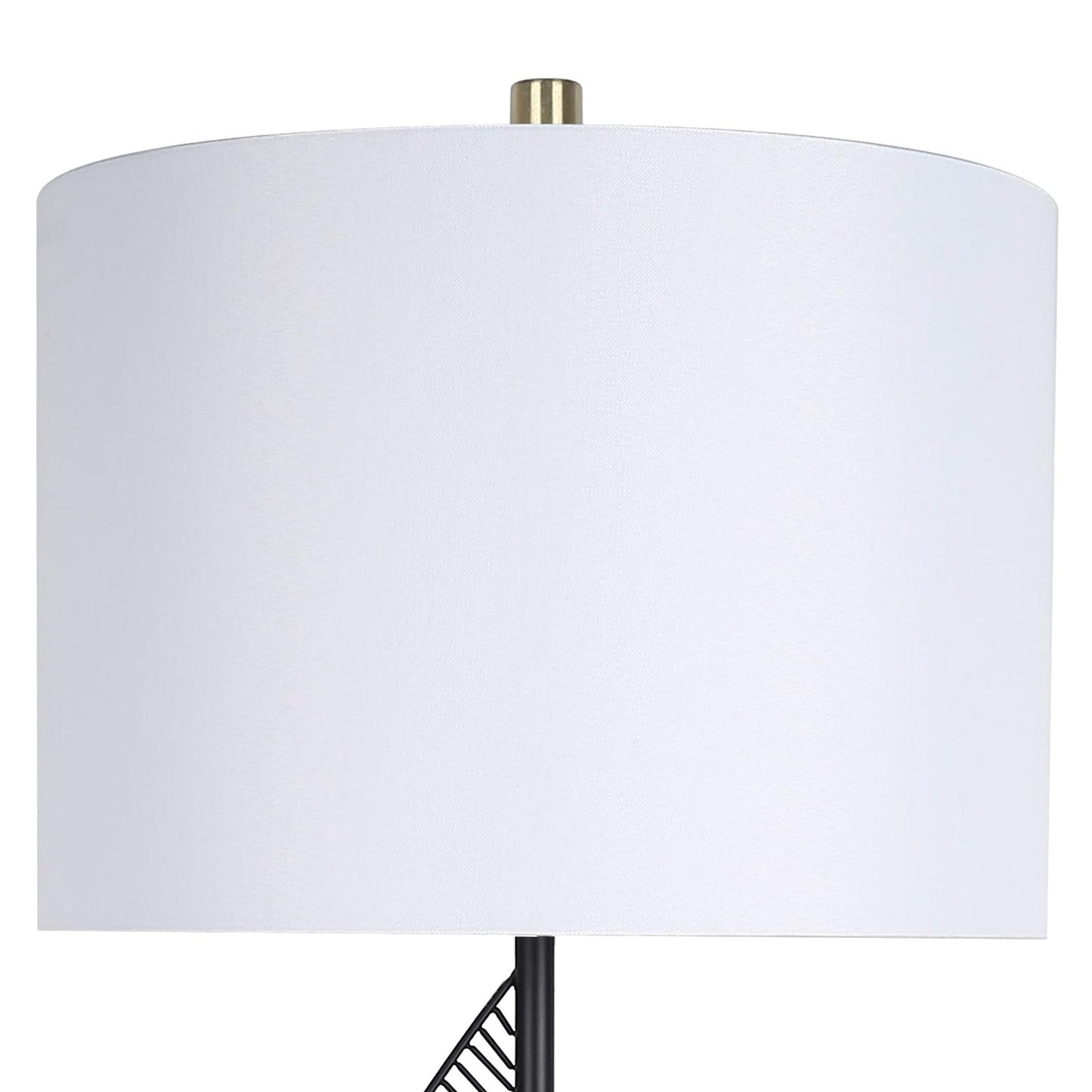Classy Living Spiral Radiance II 33"x14", Matte Black/Soft Gold/White