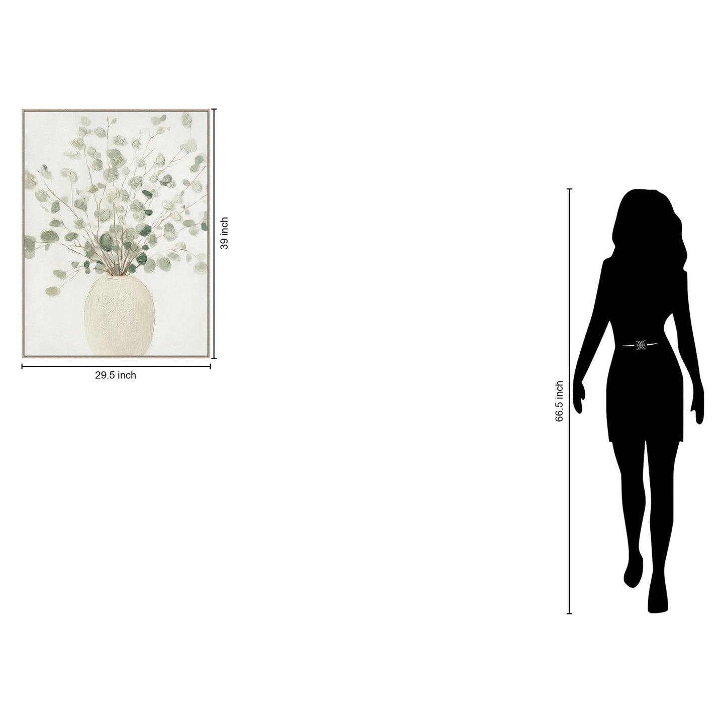 Classy Living Poetic Soft Grove II 39"x30", Ivory/Sage/Natural
