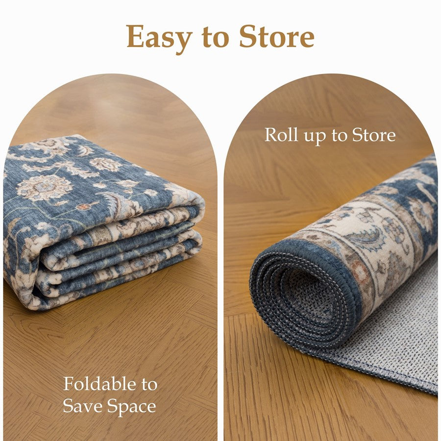Haus Appeal Designs Hamford 10x14 Navy Area Rug