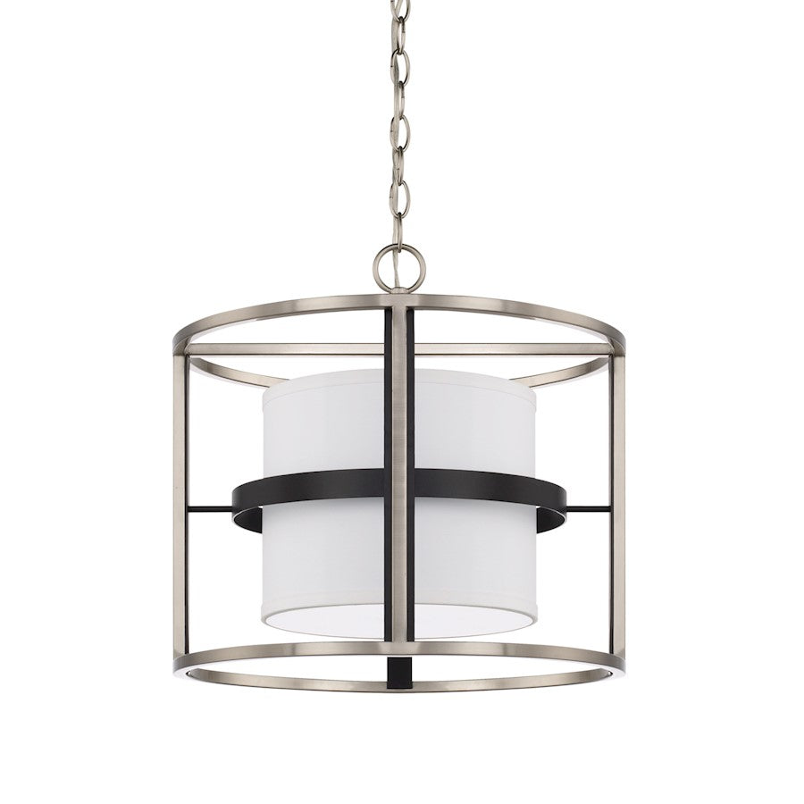 Capital Lighting Tux 4 Light Semi-Flush Dual Mount, Black Tie