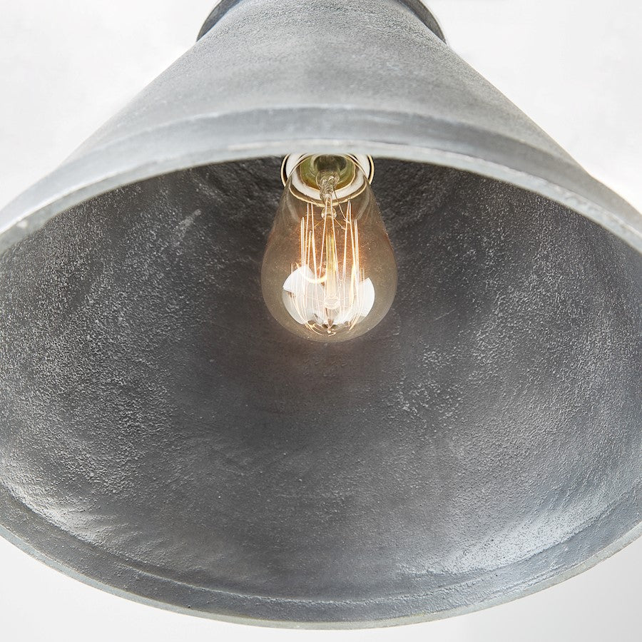 1 Light Pendant, Anitque Grey
