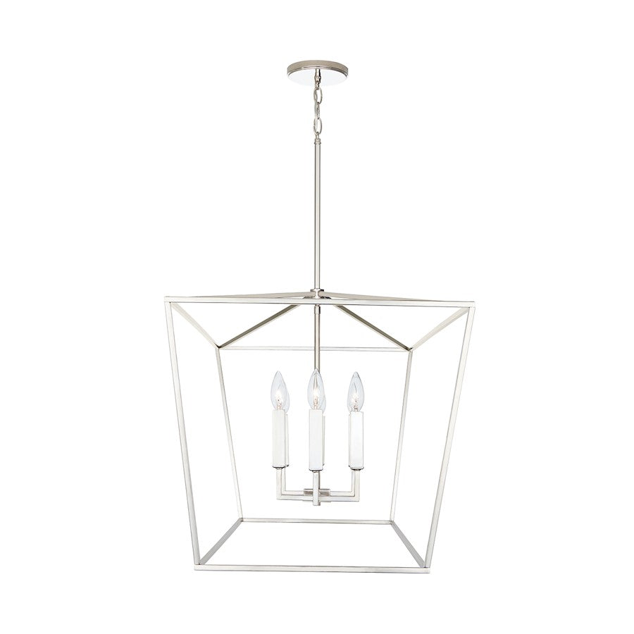 1 Light Pendant, Patinaed Brass