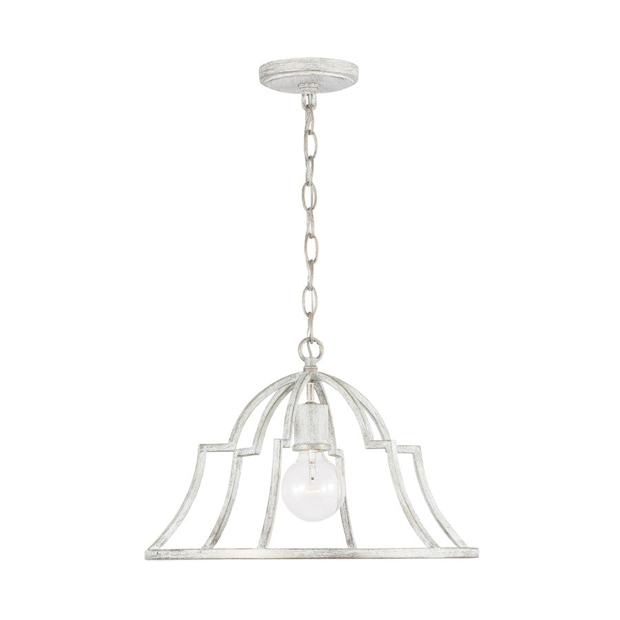 1 Light Pendant, Winter White