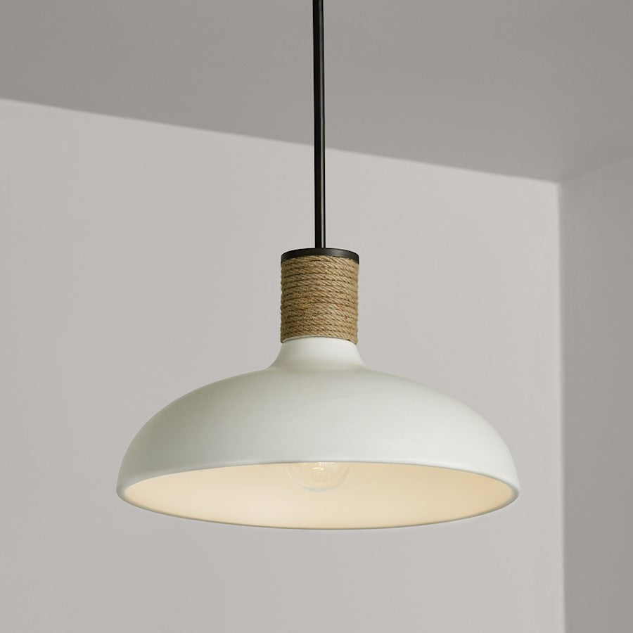 1 Light Large Pendant, Dark Pewter