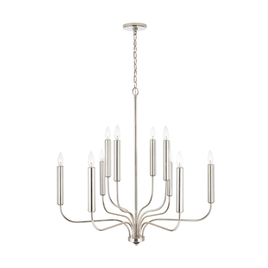 Della Chandelier, Polished Nickel
