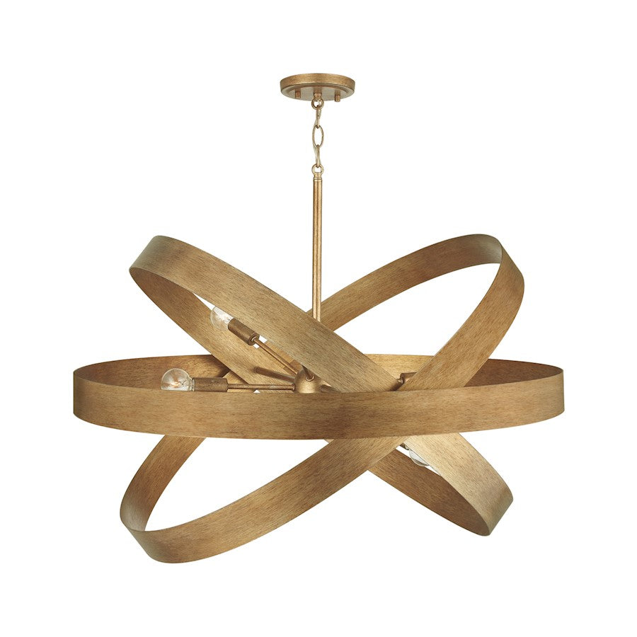 6 Light Chandelier, Mystic Luster
