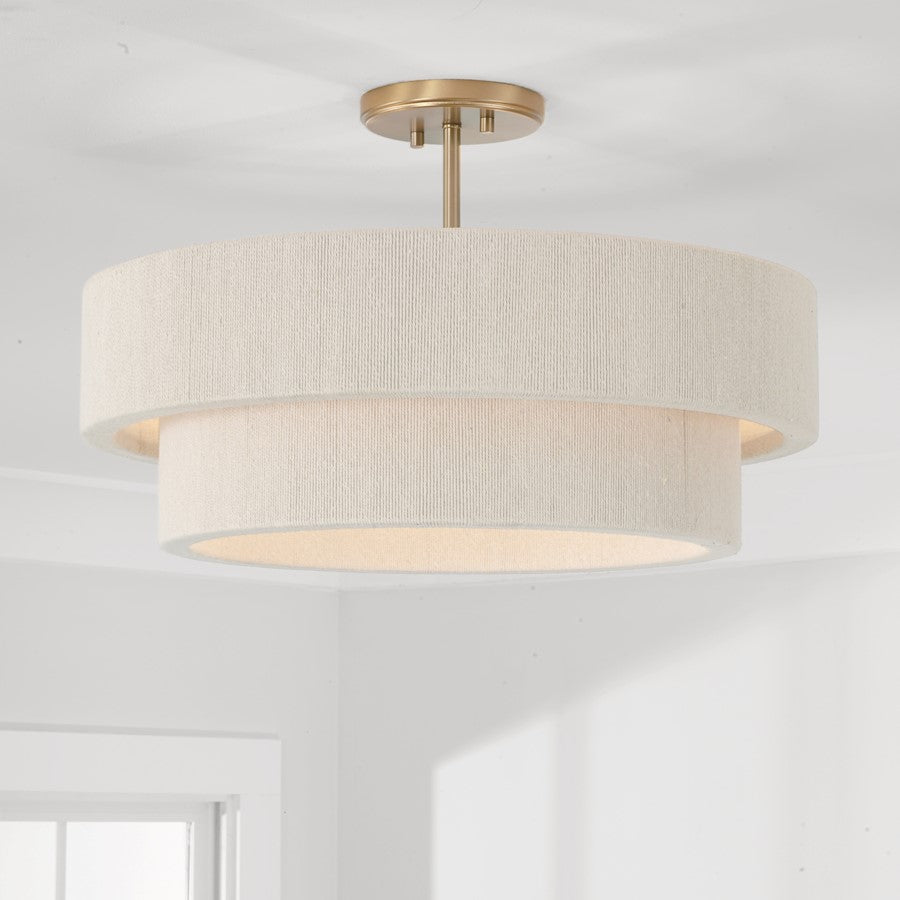 Delaney Chandelier, Brass