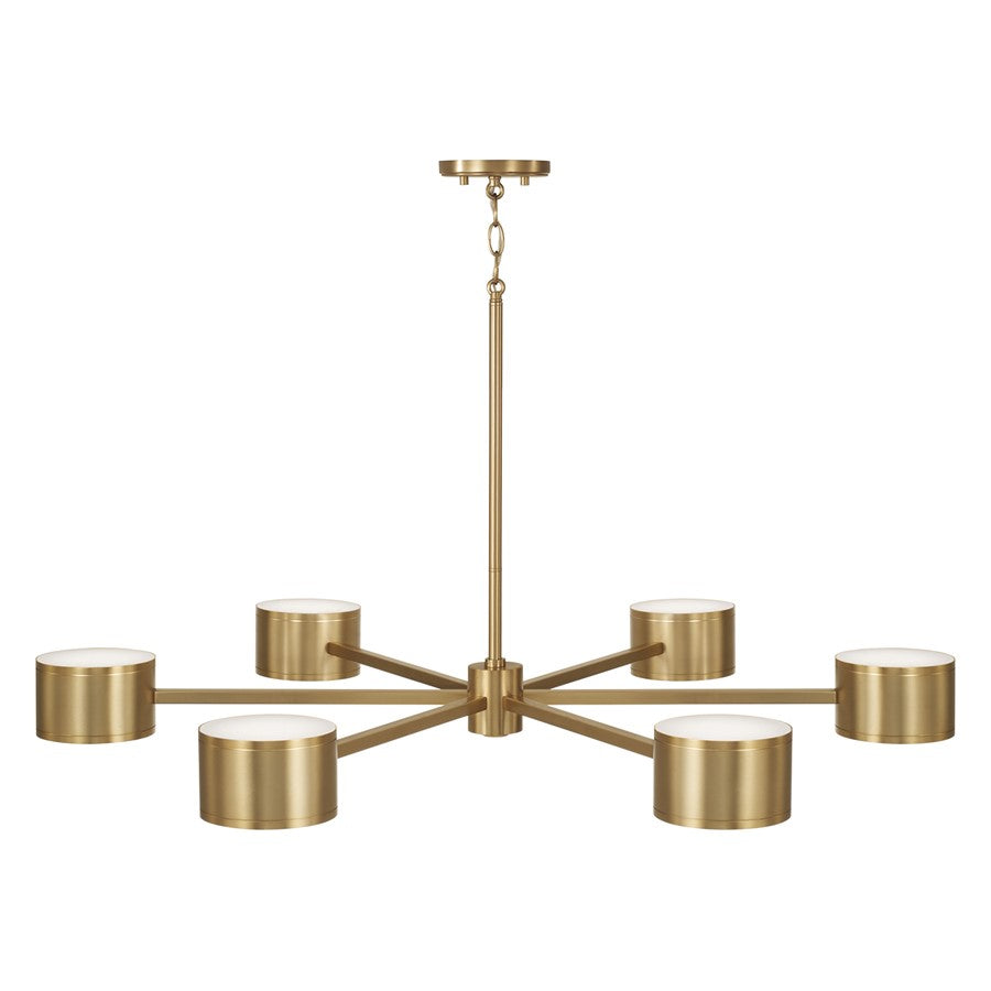 Capital Lighting Henley 12 Light Chandelier, Aged Brass