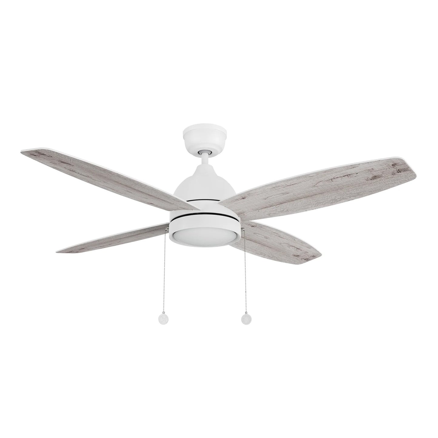 Carro Greenwood 52in 4-Blade Ceiling Fan | White Plywood Blades and Integrated LED | Living Room & Great Room | 52 x 52 x 15.6 in | Model CFP524Q5-L11-WP-1