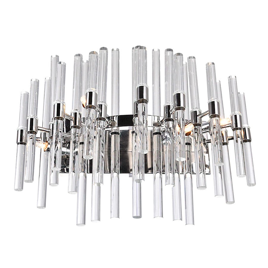 4 Light Bathroom Vanity Light, Polished Nickel