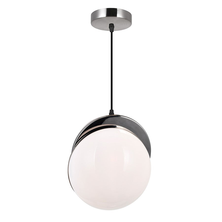 1 Light Mini Pendant, Polished Nickel