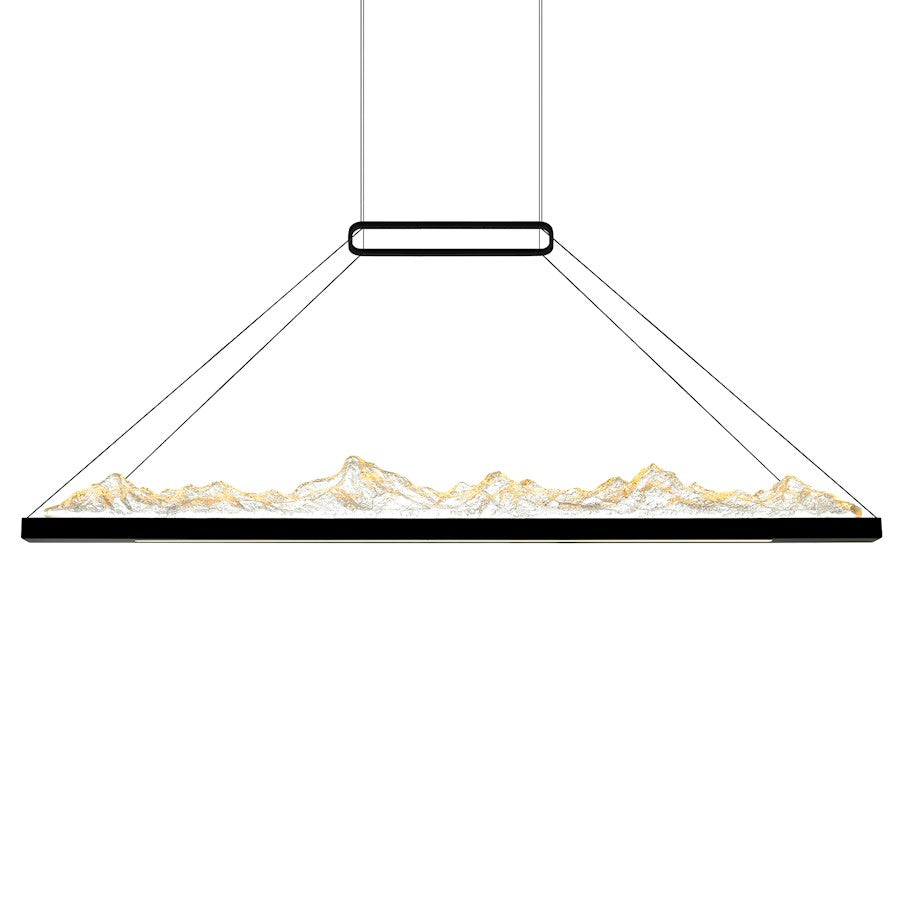 Himalayas 49.5" Chandelier, Black
